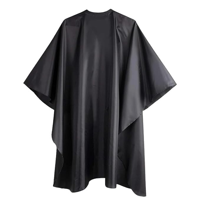 ASBAH Professional Salon Barber Apron | Hair Cutting & Hair Coloring Apron Sheet | Premium Stain Resistant Barber Cloth with Tip Tap Button Closure | Haircut, Makeup & Styling Cape-picture-10