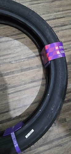 Image of 100 /90-19 57P TOLINS Tubeless Tyre for Motorcycle, Black