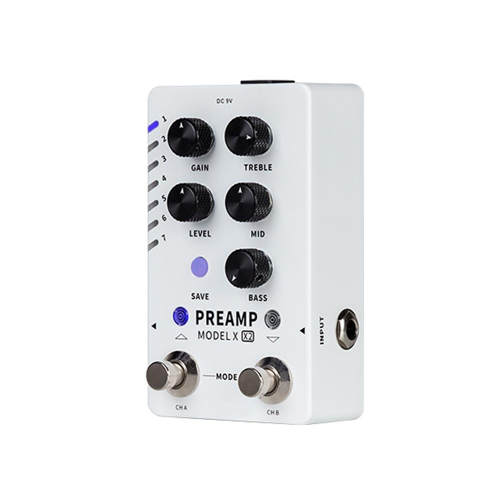 PREAMPLIFICADOR MODELO X2 Efecto, escenario frontal digital simple, guitarra bajo doble paso pin simple