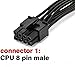 CPU Cable for EVGA PSUs, CPU 8 Pin Male to CPU 8 Pin (4+4 Detachable) Male EPS-12V Motherboard Power Adapter 25-inch(63cm)