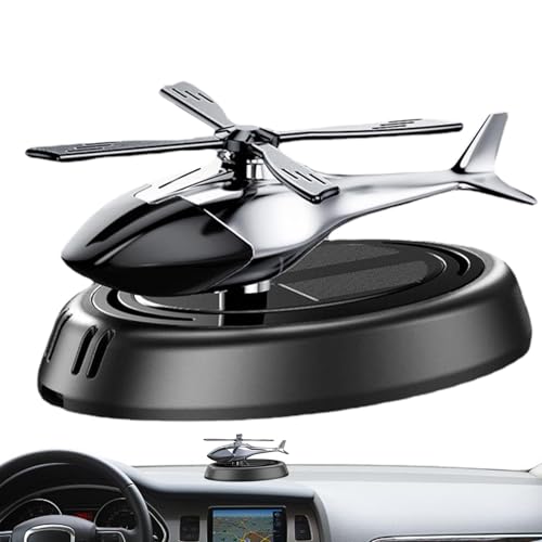 Ambientador Solar Giratorio Para Coche - Ambientador Solar Para Coche, Ambientador Creativo Para Coche Helicóptero | Difusor De Perfume Para Coche, Fragancia Duradera, Decoración