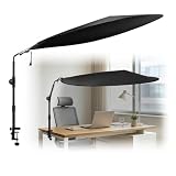Cubicle Shade for Desk, 51" Large Desk Canopy Blocks Overhead Light