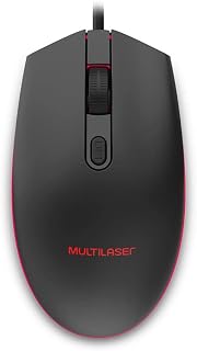 Mouse Gamer Multilaser 2400DPI Led 7 Cores Preto - MO298