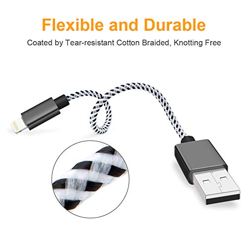 Cablecreation Bundle – 2 Items Short Iphone Charging Cable 6 Inch Braided + Short Usb C To Lightning Cable 0.5 Ft Fpc Design #TOP3
