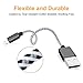 CableCreation 0.5 Feet Short iPhone Charger Cable, [MFi Certified] Lightning to USB Data Sync Cord, Compatible with iPhone 14/14 Pro, AirPods Pro, iPhone 13/13 Pro/12, iPad Pro, Air, 0.15M Black&White