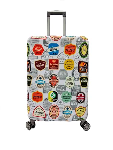Image of Printed Travel Luggage Cover for Suitcase - Stretchable & Scratchproof Trolley Bag Protector