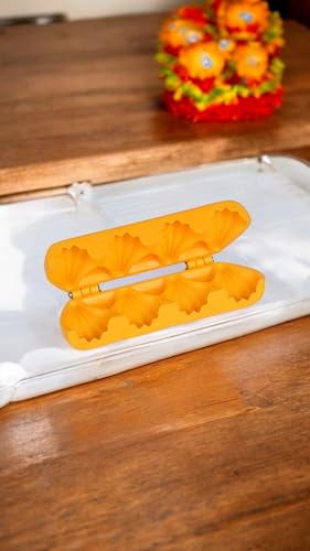 Garden Of Arts Ganpati Modak Plastic Mould Strip/Modak Patti/Modak Sancha Choclate Mould 4 Cavity