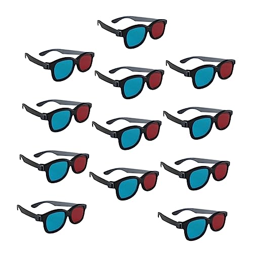 CIYODO 20pcs Red Glasses for Movies and Videos Comfortable Plastic Lens for Home Cinema Boys and Girls and Adults for Anaglyph Viewing
