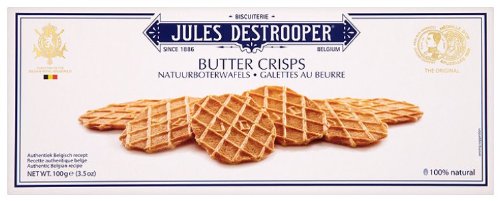 Jules Destrooper Galletas crujientes de mantequilla 100 g (paquete de 6)