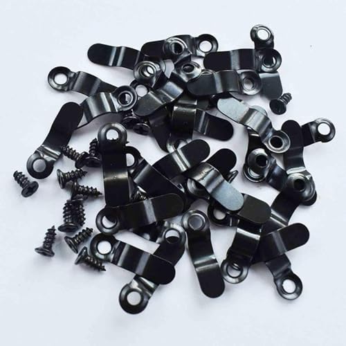 Image of 100x Picture Turn Button Fasteners with Screws Picture Hardware Backing Clips for Hanging Pictures