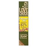 LOVECHOCK Bio Raw Kurkuma Tulsi Schokoriegel, 40g