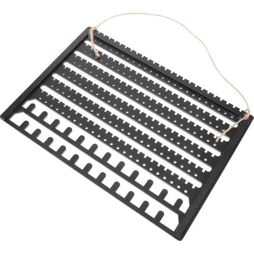Tofficu Soporte para Pendientes Colgantes de Madera Natural, Organizador de Joyas Montado en Pared, Expositor para Collares y Pulseras, Almacenamiento Multifuncional para Hogar y Tienda