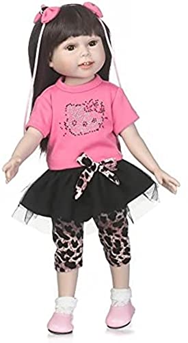 MWKL 18inch 45cm American Princess Girl Puppe Voller Vinylkörper Reborn Babys Puppen Süße Mädchenpuppe für… – Bild 2