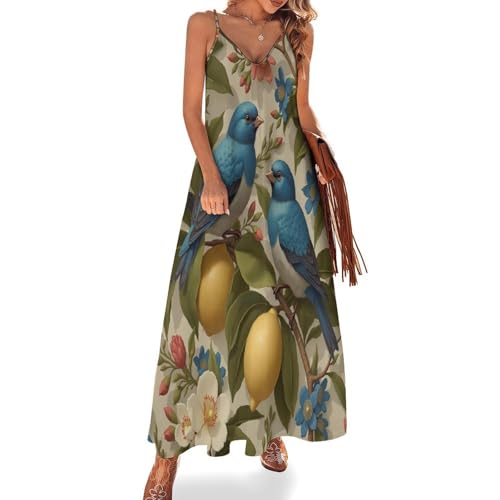 Robe longue de plage bohème à fines bretelles pour les vacances