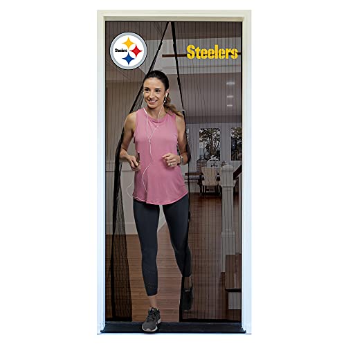 Magic Mesh NFL- Hands Free Magnetic Screen Door, Mesh Curtain, Frame Hook & Loop, Hands Free, Pet & Kid Friendly- Fits Doors up to 39 x 83 Inches Magic Mesh NFL- Hands Free Magnetic Screen Door, Mesh Curtain, Frame Hook & Loop, Hands Free, Pet & Kid Friendly- Fits Doors up to 39 x 83 Inches