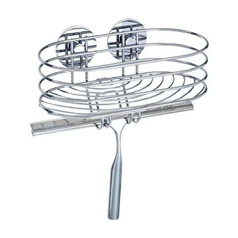 WENKO Turbo-Loc® Wandablage mit Duschabzieher Cover