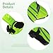 LUMINFLY Small Dog Life Vest with Rescue Handle, Fluorescent Green Pet Swim Vest with Wings, Size S, Adjustable