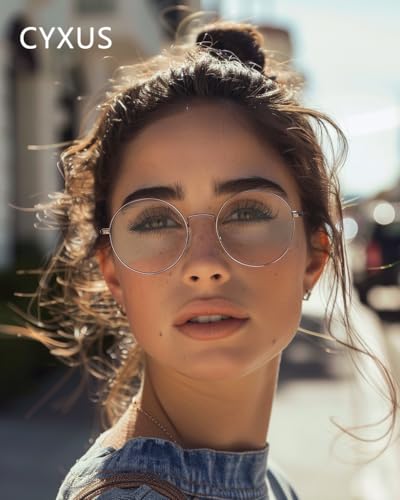 Cyxus Gafas luz azul-Antideslumbrantes-Antifatiga-Metal-Adecuado para pantallas, juegos, tvs, teléfonos móviles - imagen 3