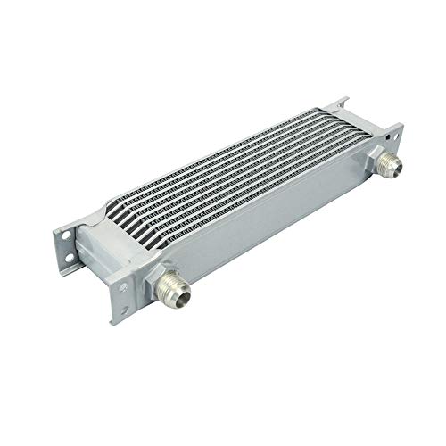 PQYRACING 汎用 オイルクーラー コア AN10 10段 薄型 高効率 コンパクト型