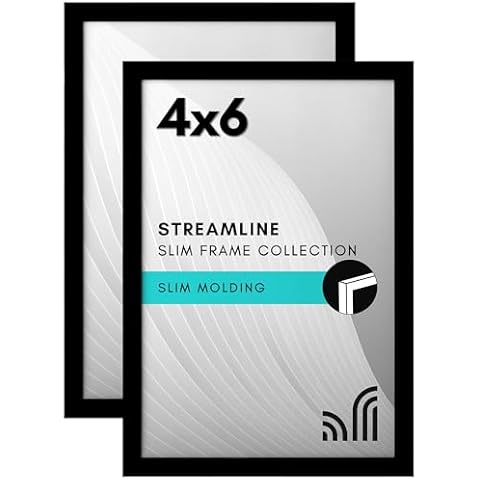 Americanflat 6x4 Black Photo Frames Set Cover