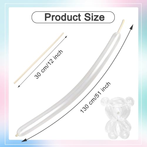 Image of Pearl White 260 Balloons - Long Balloons for Balloon Arch & Party Decor | Pearl White long balloons for balloon arch & string garland decorations, thick latex & easy to inflate, great for birthday