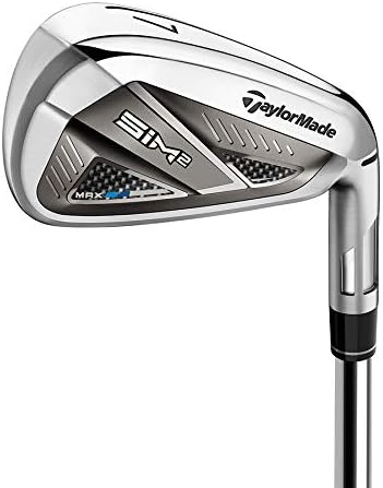 TaylorMade SIM 2 Max Iron Set Mens Right Hand Steel Stiff 5-PW, AW