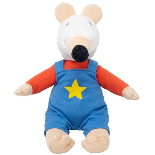 Rainbow Designs Maisy Soft Toy - Soft Stuffed Mouse with Velvety Tail, Maisy Mouse Early Years Book Adventure Character - Great for Bedtime Stories
