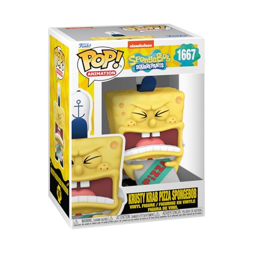 Funko POP! TV: Spongebob Squarepants 25th Anniversary - Spongebob Squarepants with Pizza -Collectable Vinyl Figure - Gift Idea - Official Merchandise - for Kids & Adults - TV Fans