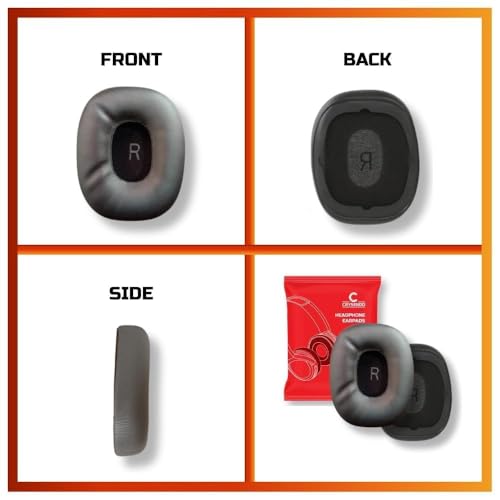 Image of Crysendo Headphone Cushion Pad Compatible with Mi Super Bass Wireless Headphones | 75mm X 55mm Replacement Mi Bass Headphones Cushion | Soft Foam & PU Leather Mi Super Bass Cushion (Black)