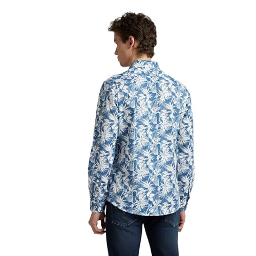 Image of Pepe Jeans Men's Casual Shirt | Trendy Printed Shirt for Men| Regular Fit | Full Sleeve | Available in Plus Size, Cotton