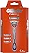 Produktbild Gillette Fusion 5 Rasierer für Männer, Rasierergriff + 4 Rasierklingen, mit 5 Klingen mit Gleitbeschichtung für eine kaum spürbare Rasur