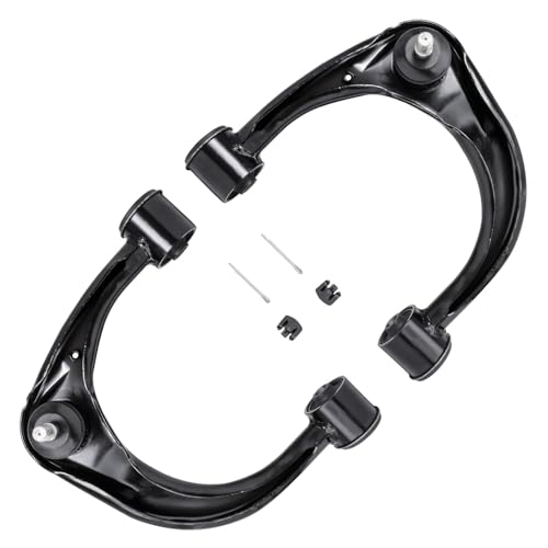 Image of Detroit Axle - Front Upper Control Arms Inner Outer Tie Rods Replacement for 2003-2009 Lexus GX470 - [2003-2009 Toyota 4Runner] - 2007-2009 FJ Cruiser - 6pc Set