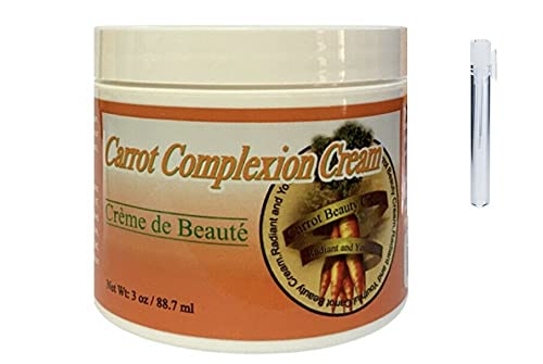 Carrot Complexion De Beaute Cream 3oz Plus a Free [Sample Vial Hair - Nail and Body Apricot & Coconut Oil]
