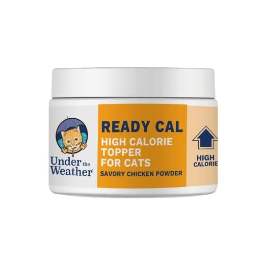 Ready Cal Powder for Cats | High-Calorie, Weight Gainer, Appetite Stimulant, Energy Booster Pet Suppliment | 20 Scoops (Scoop Included)