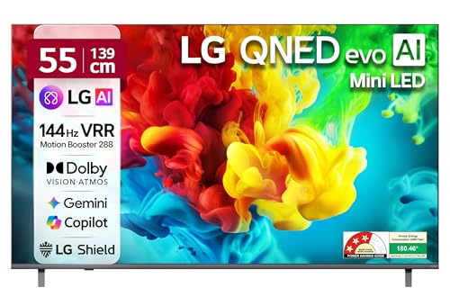 Image of LG 139 cms (55 inches) QNED82 AI Series 4K Ultra HD Smart webOS IPS QNED MiniLED TV 55QNED82BLA