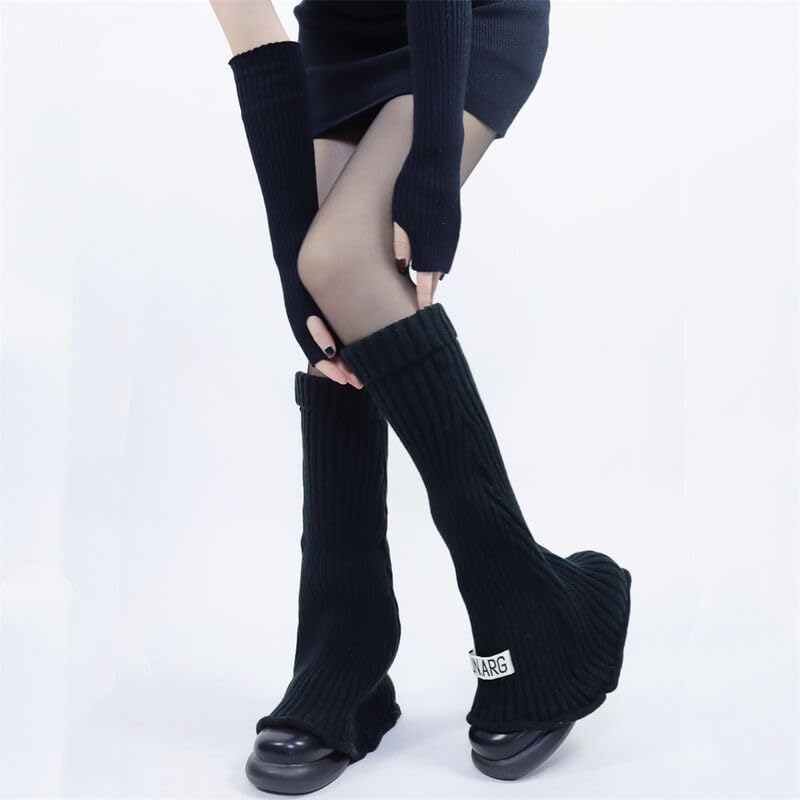 Leg Socks Leg Warmer Sweet Cool Millennium Spicy Girl Knitted Small Y2K Calf Socks3