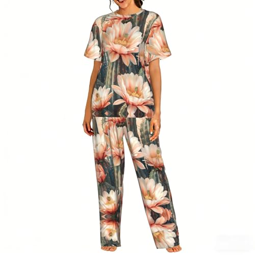 Pyjama floral cactus femme : la solution confort pour dormir et se détendre
