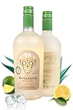 MiLove Margarita – Cóctel Premium, artesano y natural – Pack 2 botellas elaborado con tequila Agave azul (México), limón mediterráneo, licor triple seco y jarabe simple – 2x75 cl.