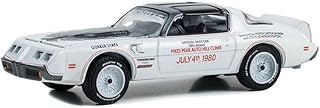 Greenlight 13330-E Pikes Peak International Hill Climb Series 1-1980 Pontiac Firebird Trans Am - Official Pace Car 58th Annual Pikes Peak Auto Hill Climb 1/64 Scale