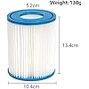 Lot 6 Cartouches Filtre S1 Pour Spa Intex PureSpa - Compatible 29001E - Filtration Efficace Saletés Feuilles - Réutilisable