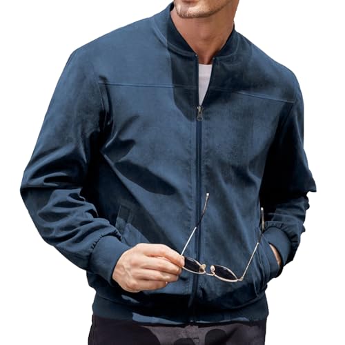 Maiyifu chaqueta casual ligera con cierre para hombre miniatura 5