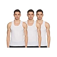 Dixcy Scott Men’s White Vest Modern Fit Innerwear (Pack of 3)