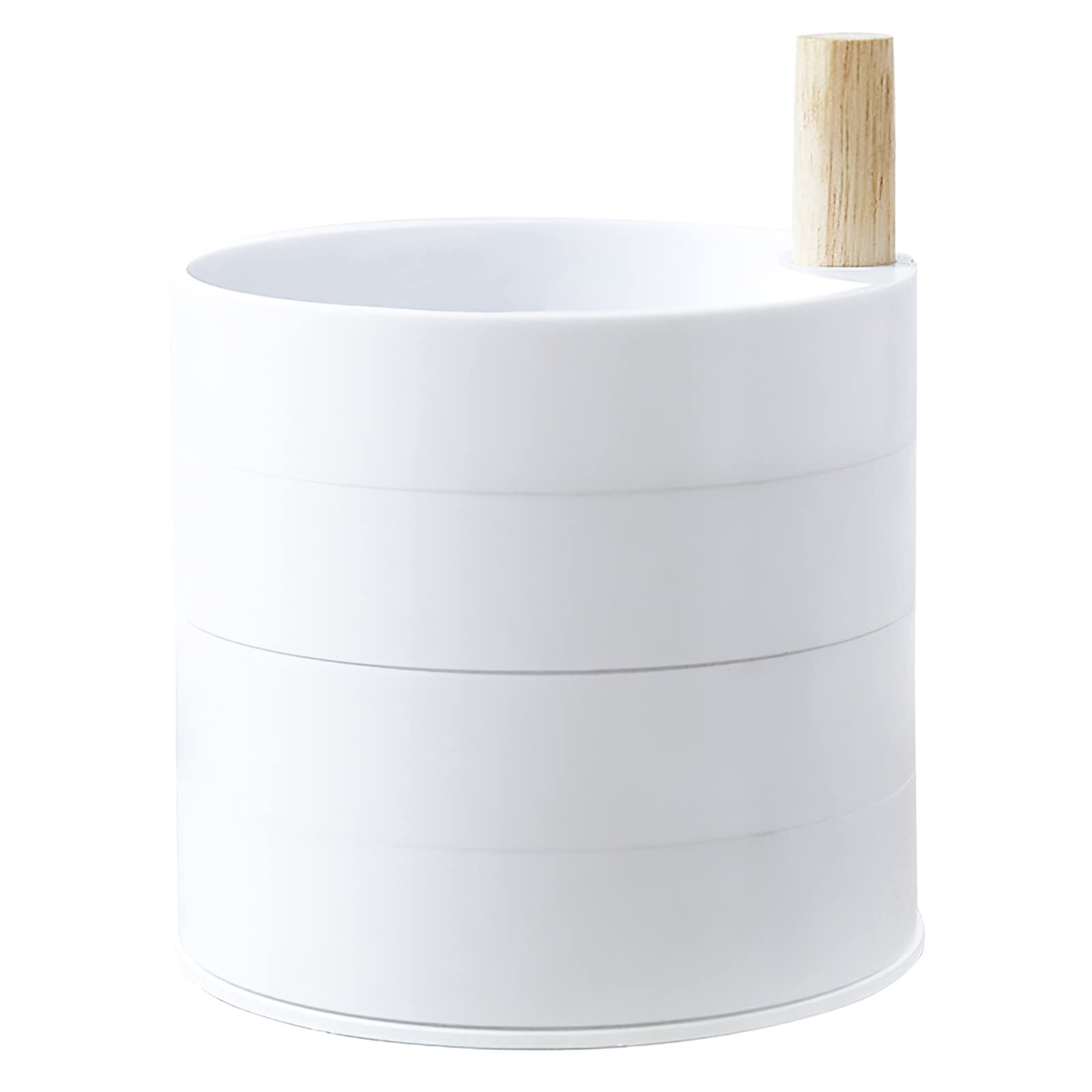 4-layer Jewelry Storage Box 360-degree Rotatable Jewelry Organizer Earrings Necklaces Rings Storage Case for Home Women