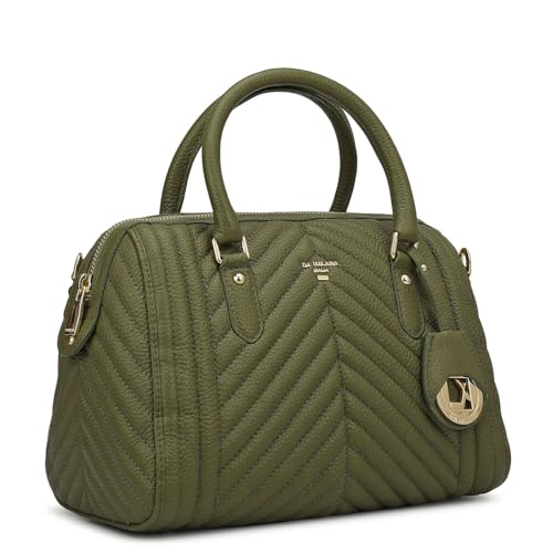 Image of Da Milano Leather Satchel for Women (4459A-OL)