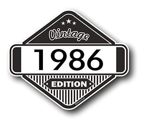 Sticar-It Ltd Clásico Edition 1986 Retro Clásico Vinilo Motos Cafe Racer Pegatina Insignia 85x70mm Aprox.