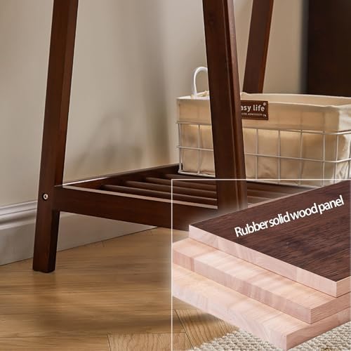 Portant à vêtements avec étagère de rangement double couche - 7
