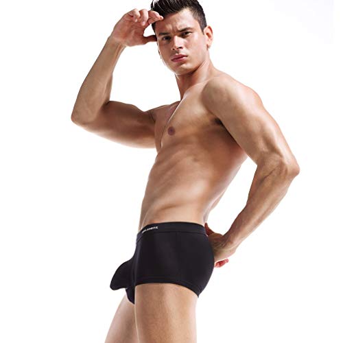 Ouruikia Men's Underwear Modal Boxer Briefs Lightweight Turnks Tagless Underpants with Separate Pouch3