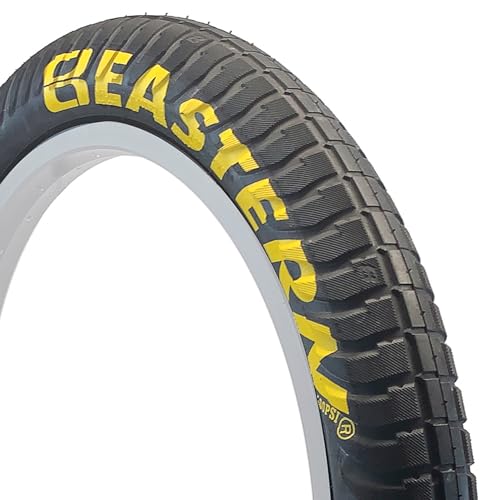 Eastern Bikes Curb Monkey - Neumático BMX de 20 pulgadas 100PSI (negro y amarillo)