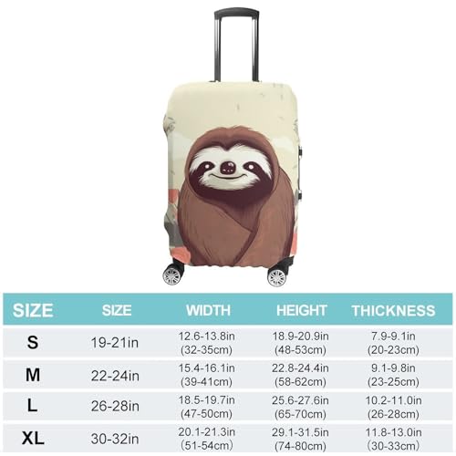 Carry on Luggage Cover You Are Awesome Sloth Suitcase Covers for Luggages Tsa Approved Travel Luggage Sleeve Protector Elastic Suitcase Protector Anti-Scratch Washable Fits 19-30 Inch Case -XL2