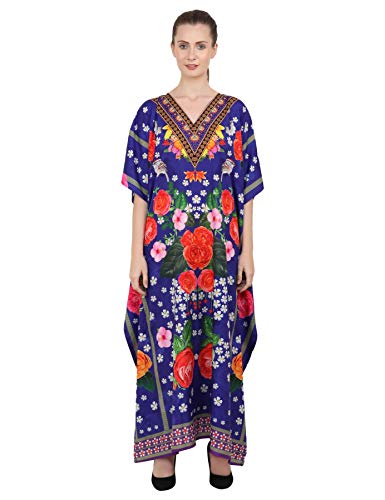 Miss Lavish London Kaftan Dresses for Women Beach Coverups, Plus Size Kaftans for Loungewear & Swimwear Modern Long Caftans